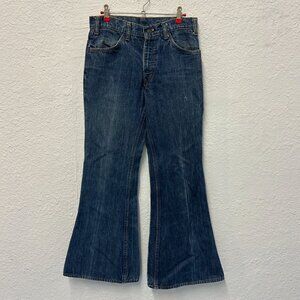 VINTAGE 80’s Levi’s 684 Orange Tab Bellbottom Flare Faded Denim Jeans